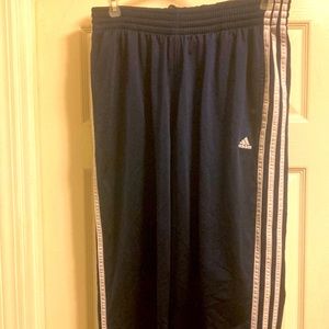 Navy blue Adidas polyester pants size medium